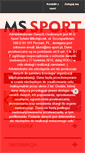 Mobile Screenshot of ms-sport.pl